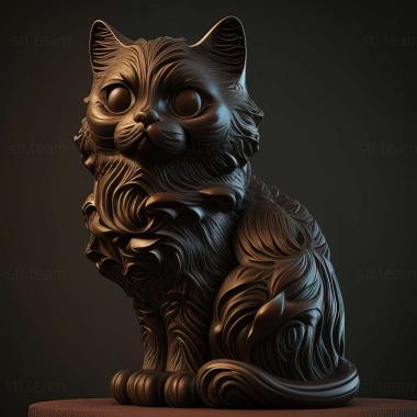 3D model York Chocolate cat (STL)